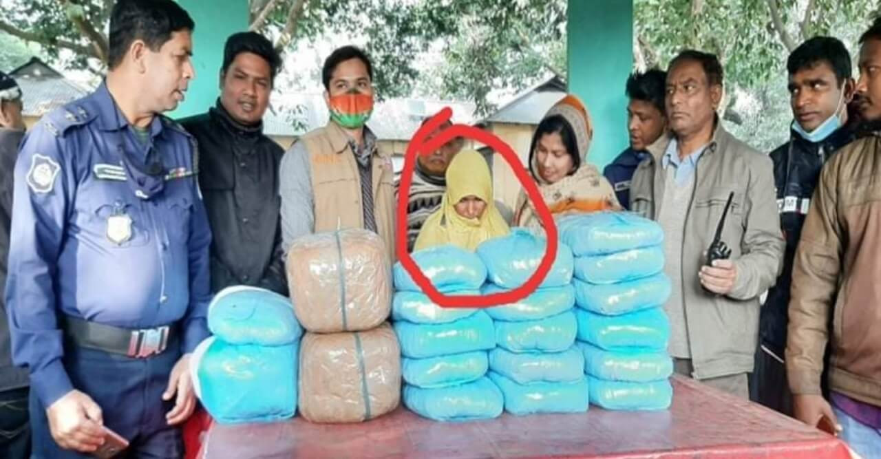 পীরগঞ্জে ২৬ কেজি গাঁজাসহ মাদক সম্রাজ্ঞী আইরিন আটক