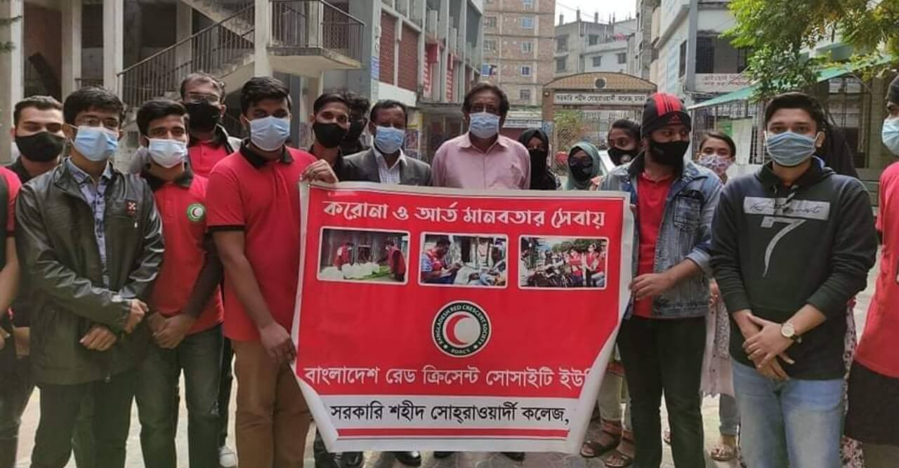করোনা ও আর্ত মানবতার সেবায় রেড ক্রিসেন্ট 