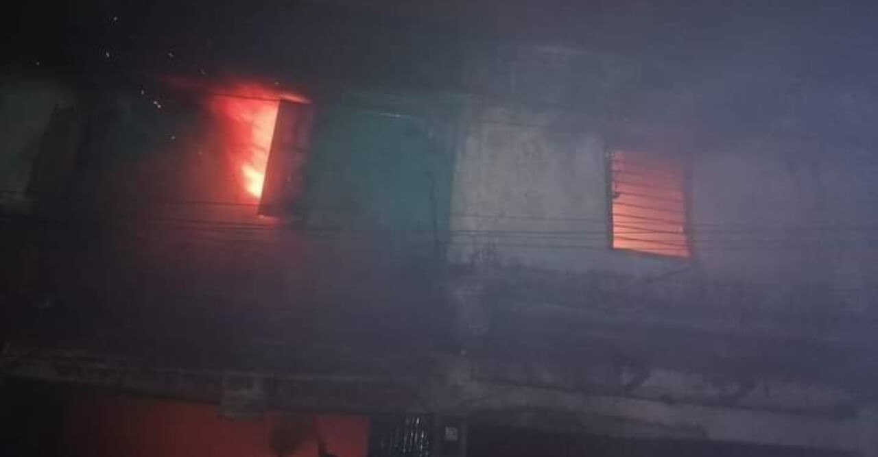 গোরকঘাটা বাজারে ভয়াবহ অগ্নিকাণ্ড