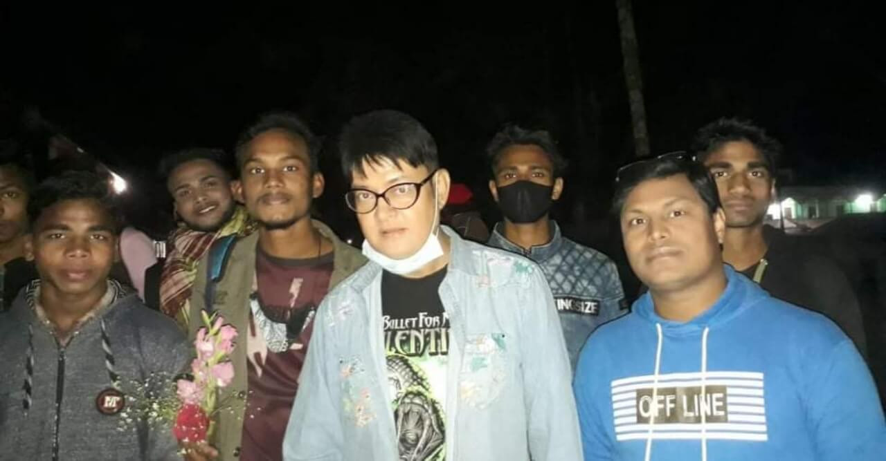 নৃত্যশিল্পী ও পরিচালক লিখন রায়ের আগমনে ফুলেল শুভেচ্ছা ও বরণ