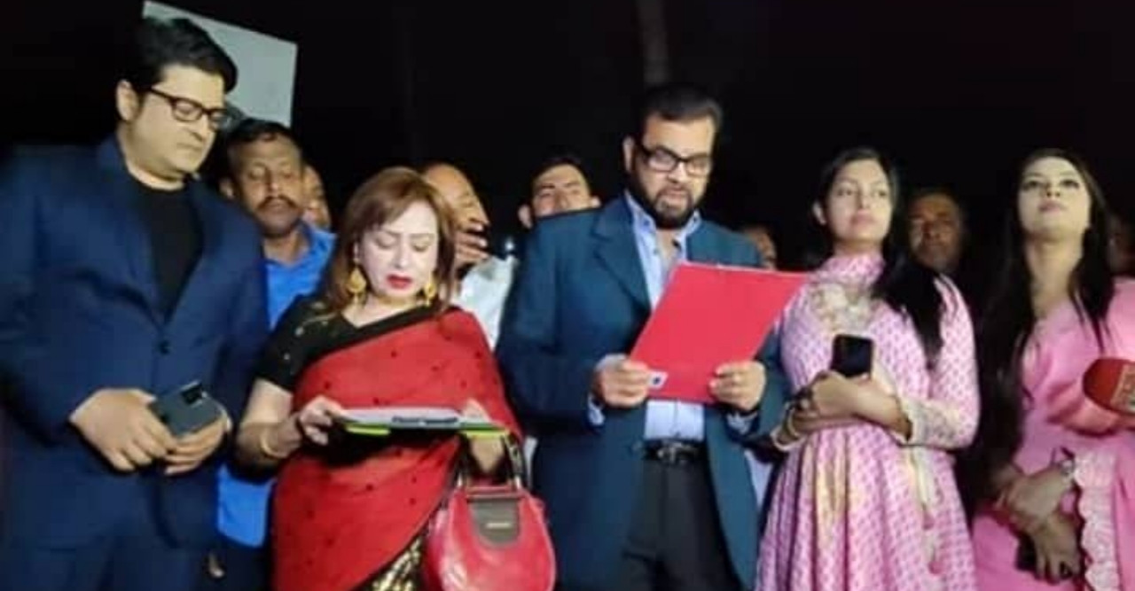 শিল্পী সমিতির কার্যকরী সদস্য পদে শপথ নিলেন অঞ্জনা