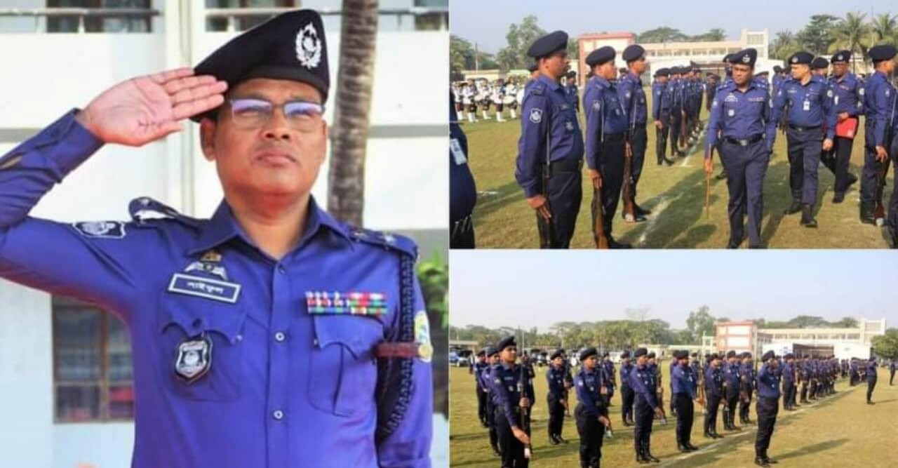 ভোলায় জেলা পুলিশের মাস্টার প্যারেড অনুষ্ঠিত