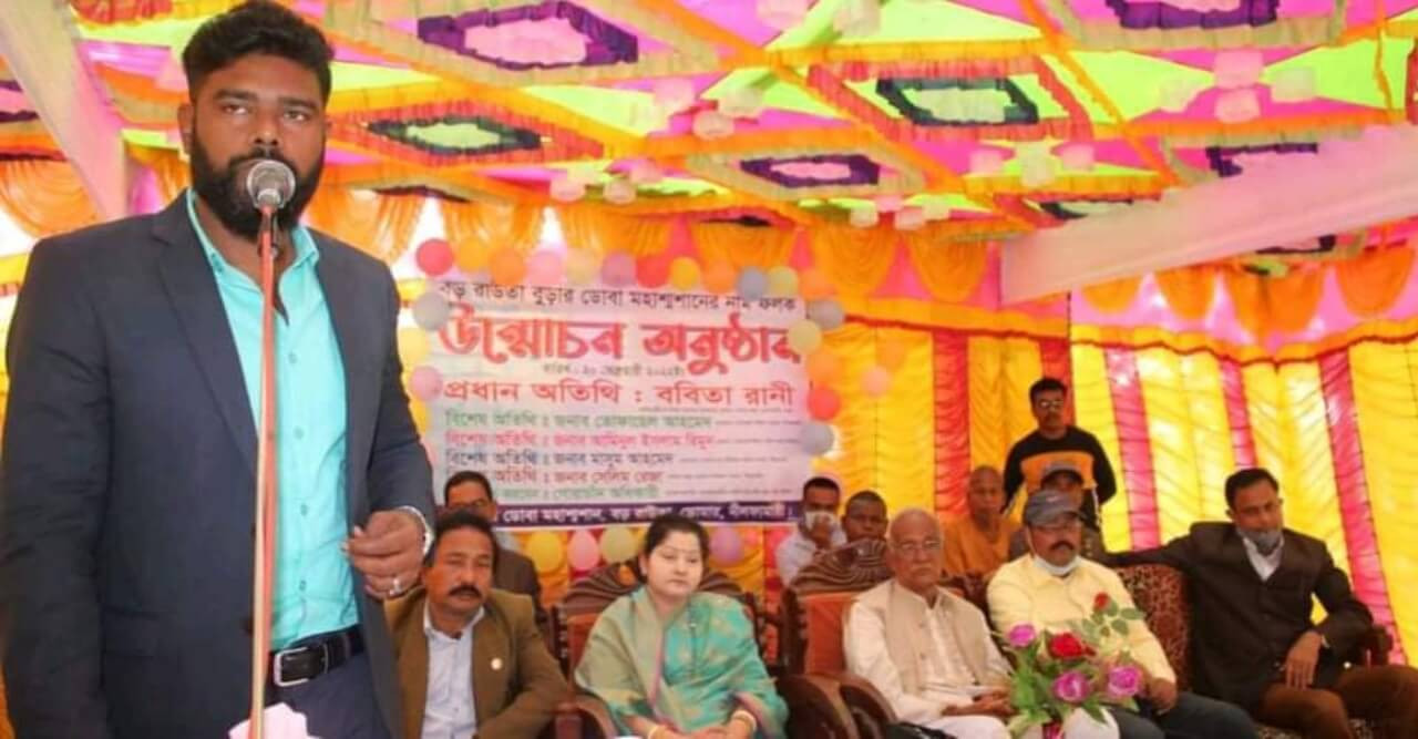 ডোমারে মহাশ্মশানের নামফলক উন্মোচন অনুষ্ঠিত