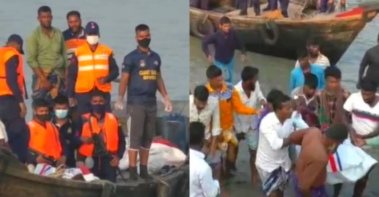 লঞ্চের ধাক্কায় ট্রলারডুবি, ২ জনের মরদেহ উদ্ধার
