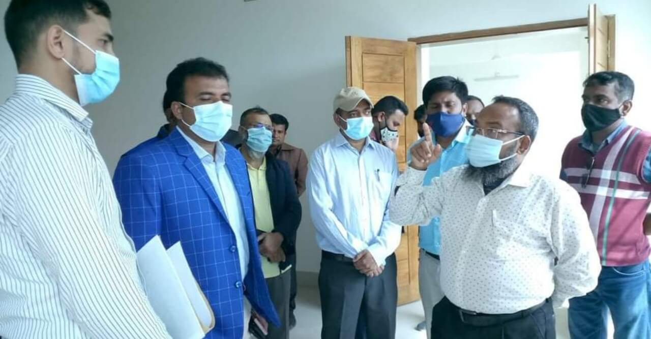 হরিপুরে মডেল মসজিদ পরিদর্শন করলেন রংপুর বিভাগীয় এডিশনাল চিফ ইঞ্জিনিয়ার