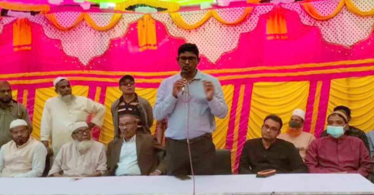 মসজিদের ভিত্তি স্থাপন ও রাস্তার  কাজ পরিদর্শনে এমপি শামীম