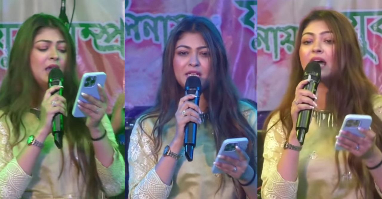 'পুষ্পা' গান গেয়ে দর্শকদের তাক লাগিয়ে দিয়েছেন রুকমা রায়