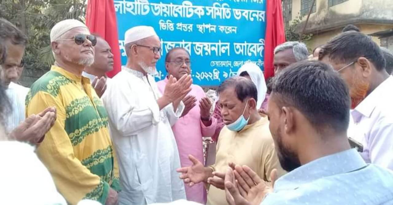 চিলাহাটিতে ডায়াবেটিক ভবনের ভিত্তি প্রস্তর স্থাপন