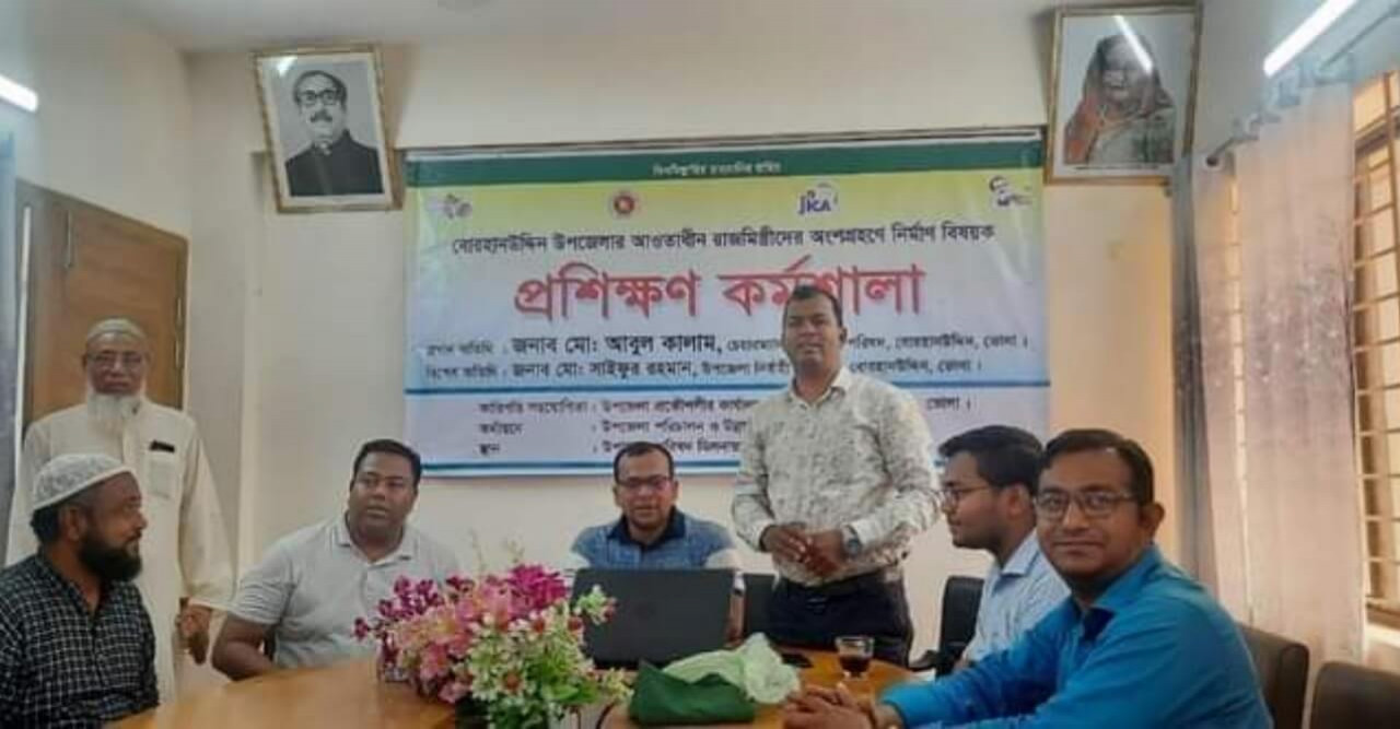 ভোলায়  রাজমিস্ত্রী প্রশিক্ষণ কর্মশালা অনুষ্ঠিত