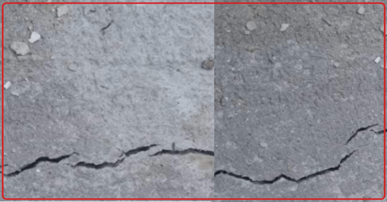 মসজিদের পুকুরের ঘাটলার কাজ করার ২ দিন না যেতেই ফাটল