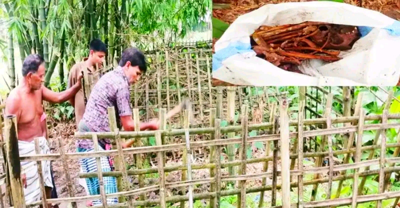 ডোমারে তিন কবরের কঙ্কাল উত্তোলন করেছে দুষ্কৃতকারীরা