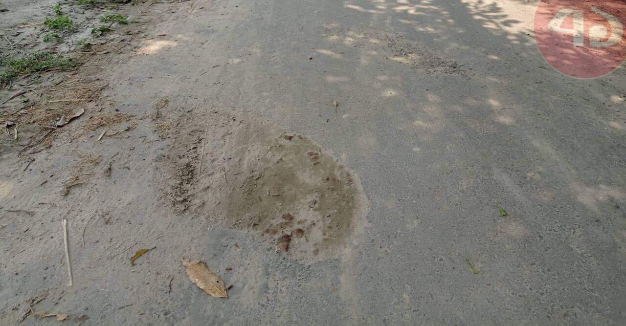 ৪০ লাখ টাকার সড়কের তিন মাসেই উঠে যাচ্ছে কার্পেটিং