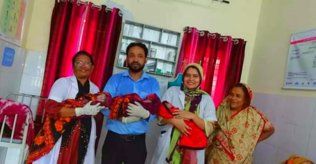 এবার স্বাস্থ্য কমপ্লেক্সে তিন জমজ শিশুর জন্ম
