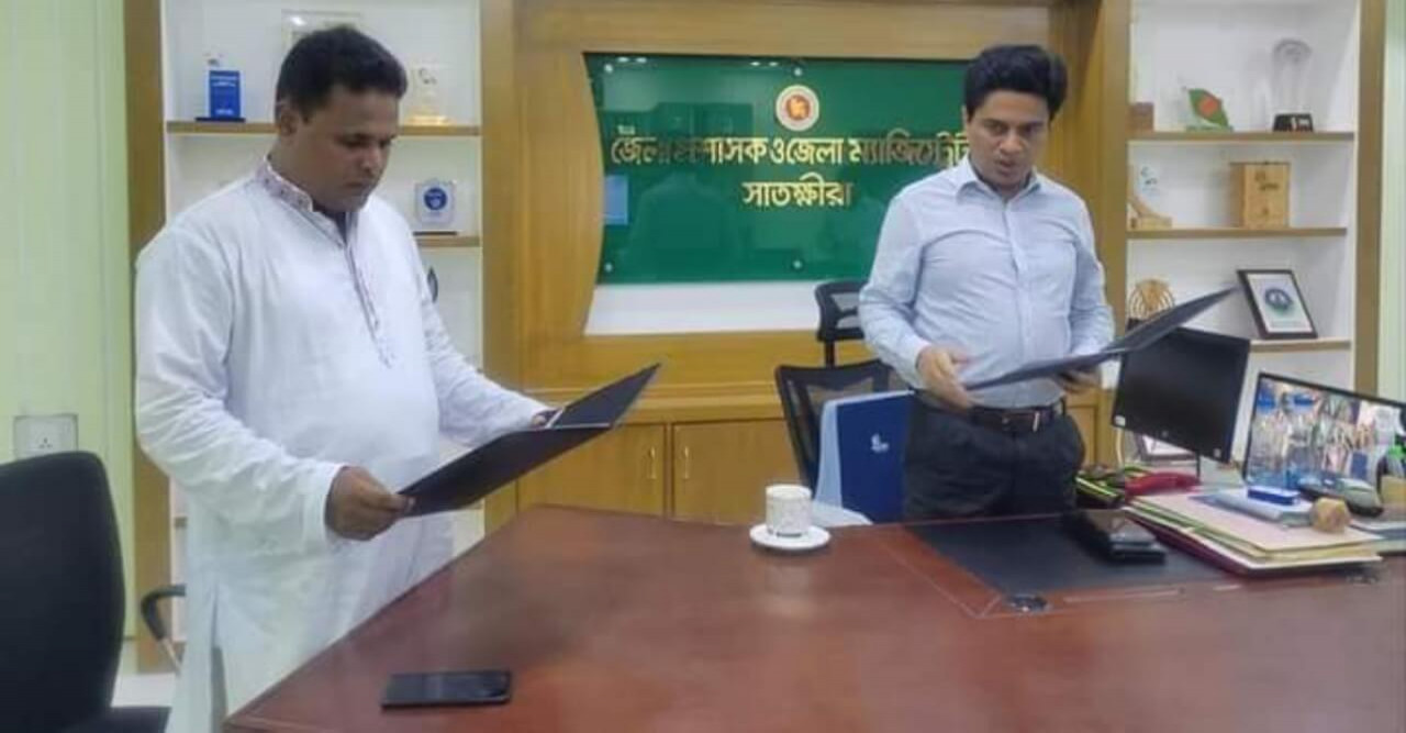 শপথ নিলেন কৈখালী ইউপি চেয়ারম্যান