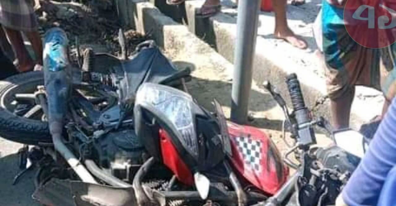 ঘটনাস্থলে গাড়ি চাপা দিয়ে পালিয়ে গেল চালক অতঃপর গ্রেফতার