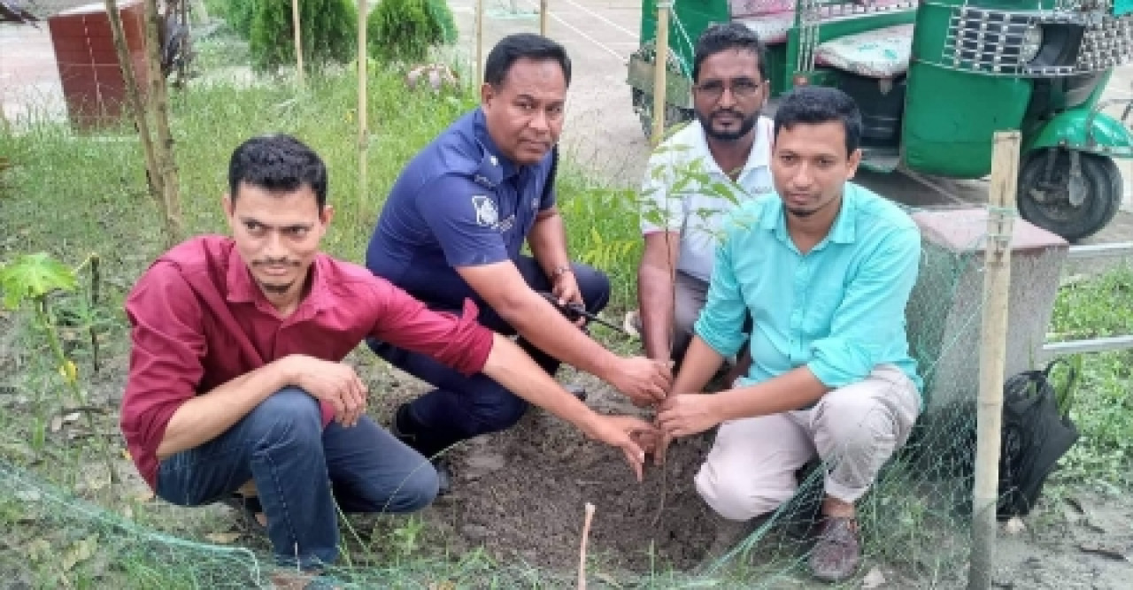 কোম্পানীগঞ্জে হিউম্যান রাইটস সোসাইটির বৃক্ষ রোপণ