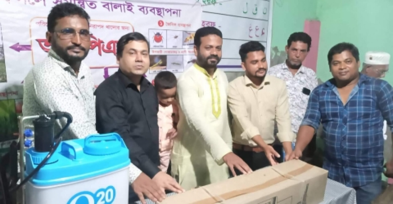 কোম্পানীগঞ্জে কৃষকদের মাঝে কৃষি উপকরণ বিতরণ