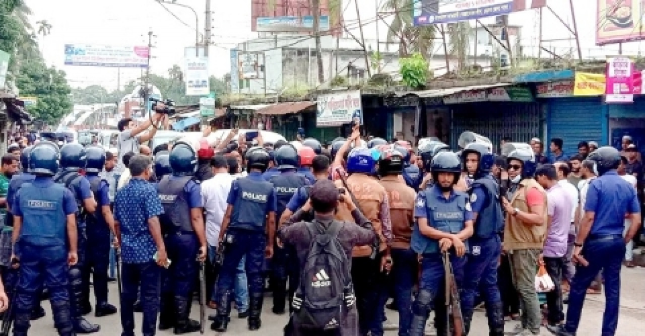 ভোলায় বিএনপির কর্মসূচি পুলিশের বাধায় পণ্ড