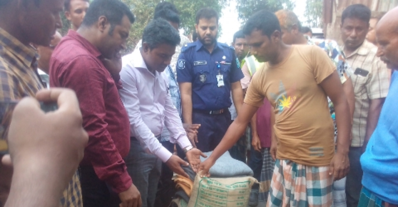 গংগাচড়ায় ৫টি বাড়ী আগুনে পুরে ভষ্মীভূত