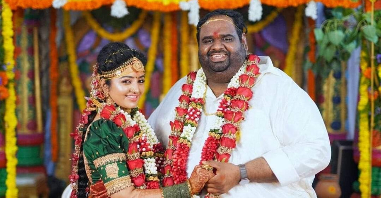 অভিনেত্রী ভি জে মহালক্ষ্মীর সঙ্গে গাঁটছড়া বাঁধলেন রবীন্দ্রর চন্দ্রসেকরন