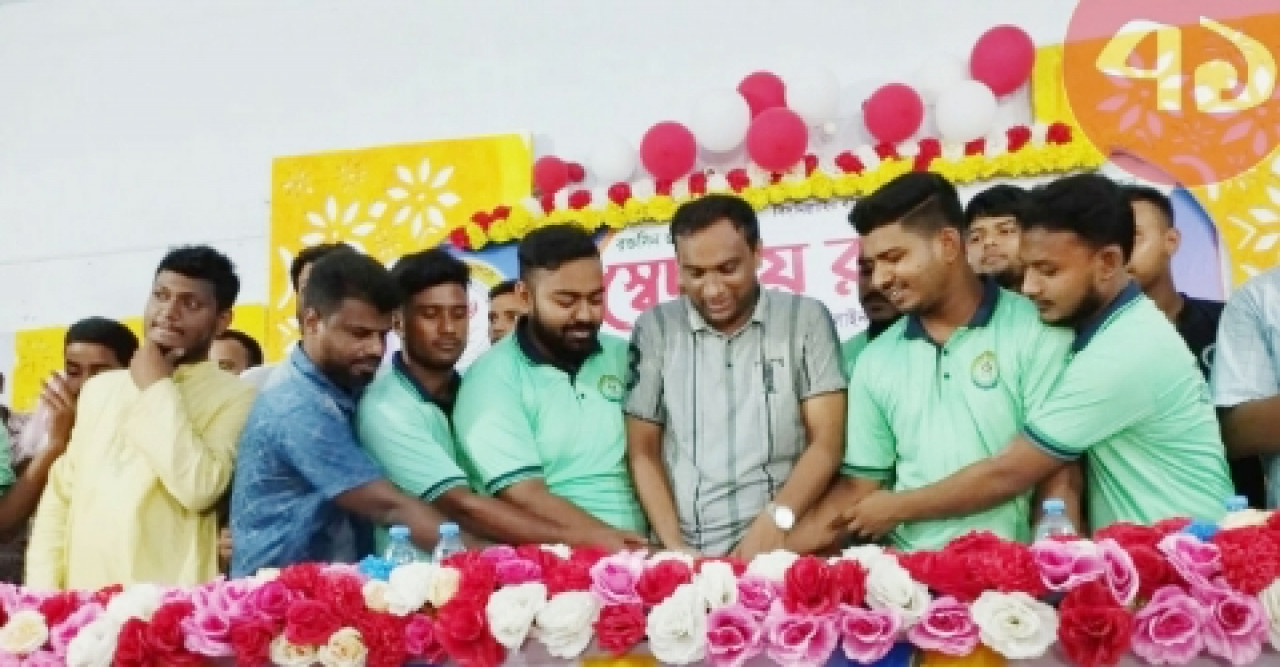 বাঘায় সেচ্ছায় রক্তদান এর প্রতিষ্ঠা বার্ষিকী উৎযাপন