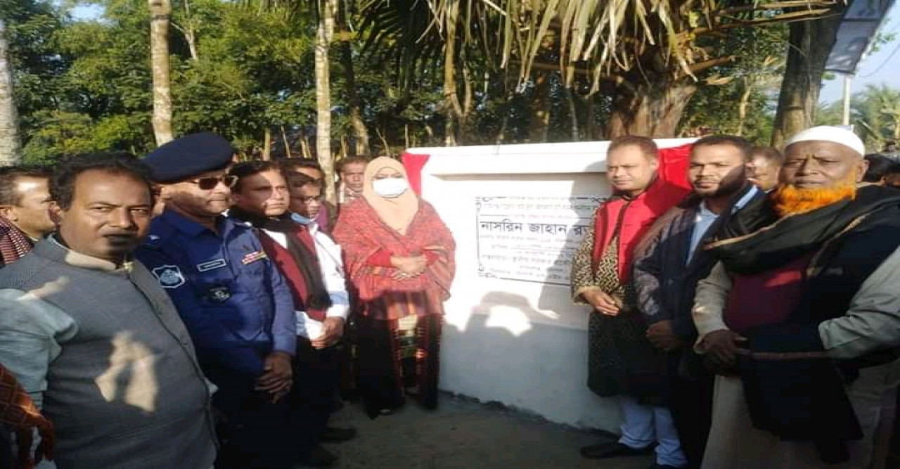 কলসকাঠি হাট সড়ক পূর্ণবাসন কাজের শুভ উদ্বোধন